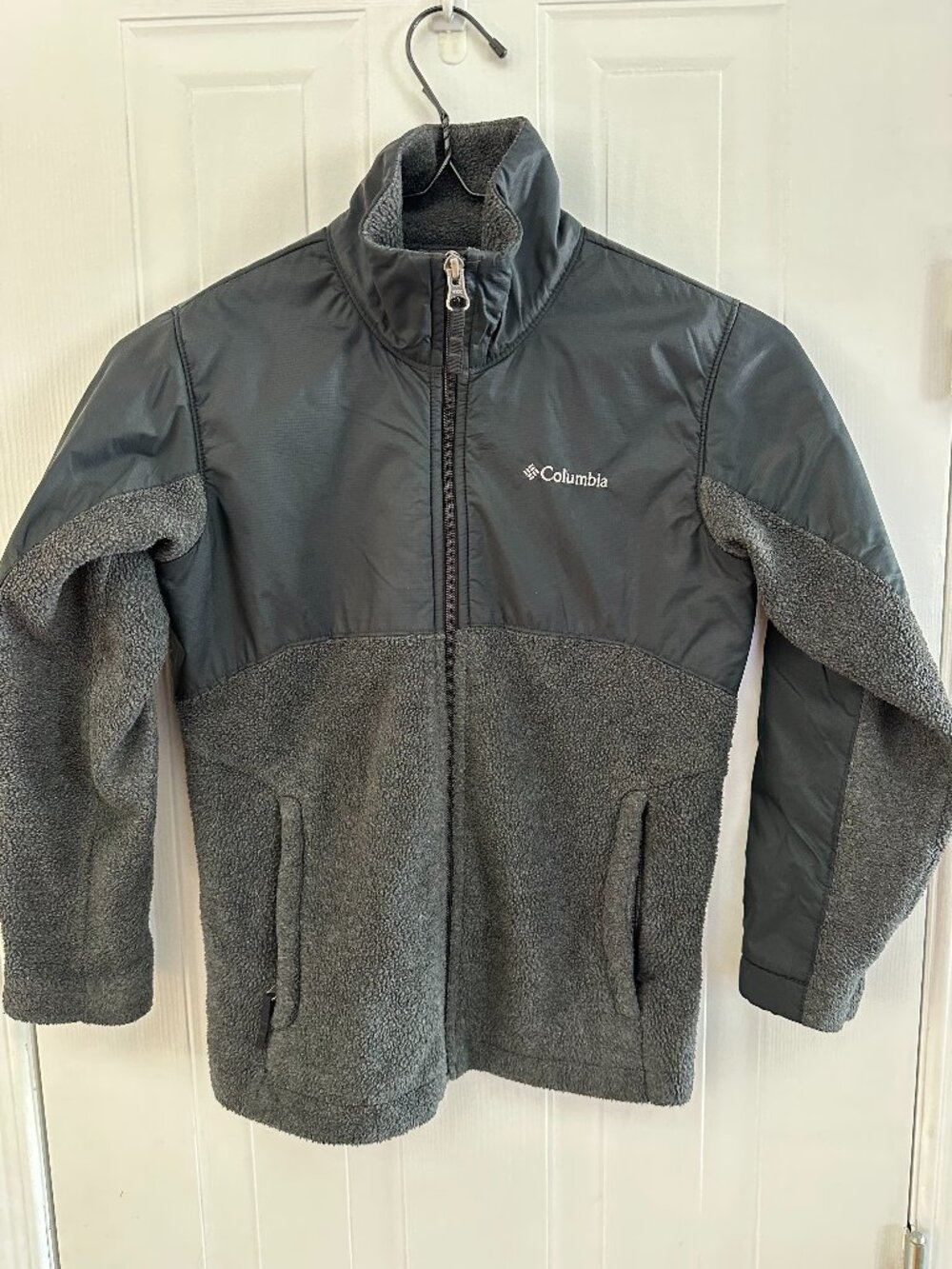Columbia Kids Grey & Black Full Zip Fleece Jacket
